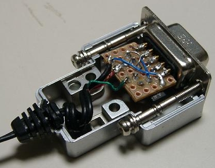 RS-232Cシリアルレベルコンバータ半田面